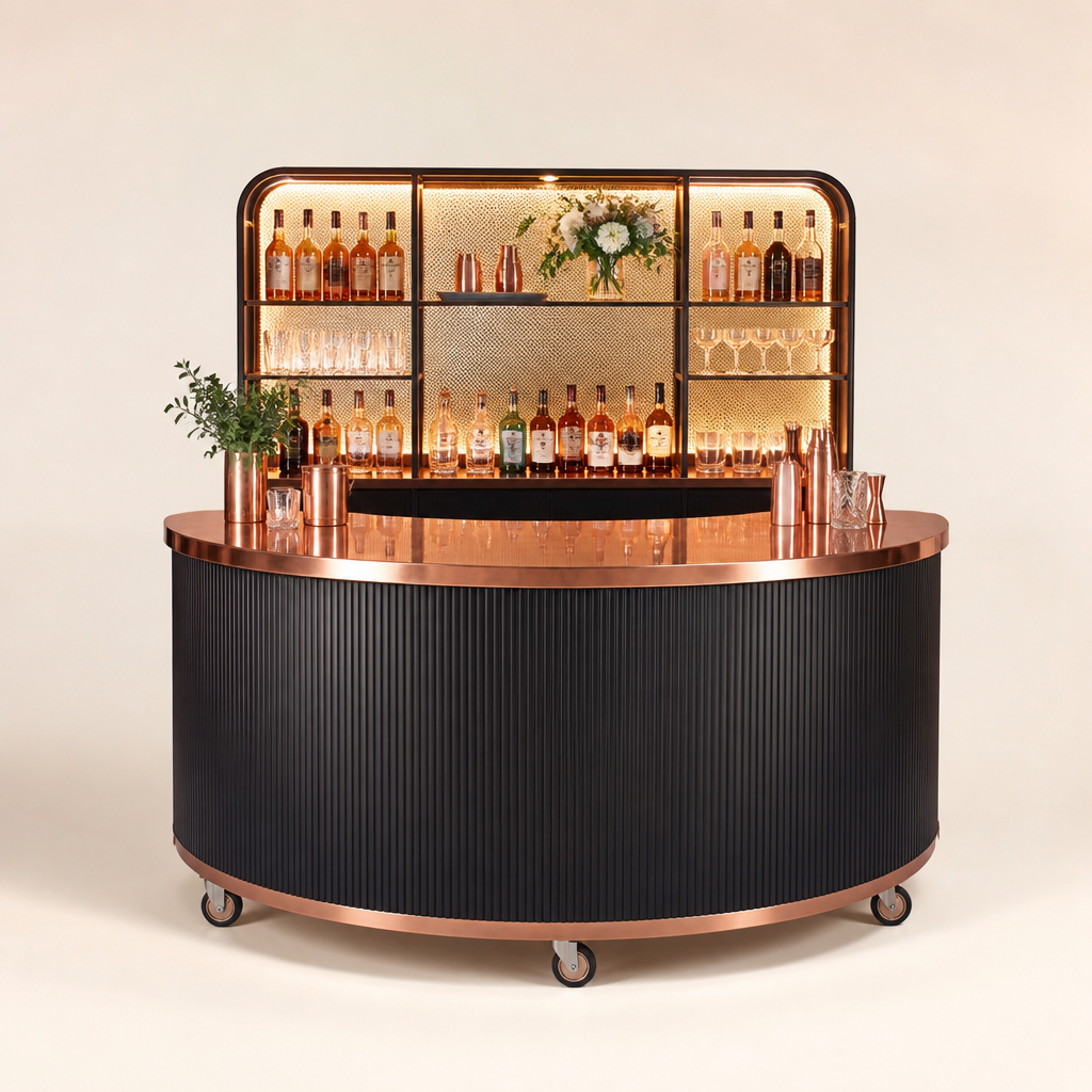 Copper-Top Cocktail Bar