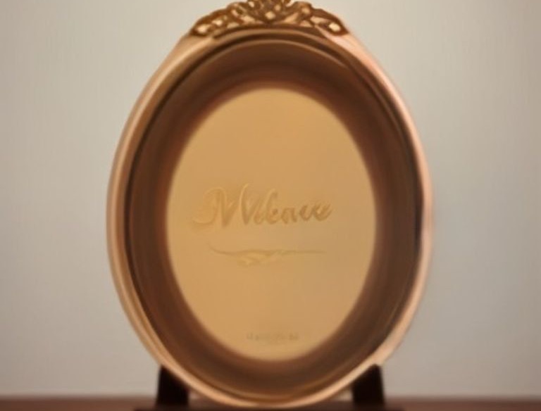 Gold-Framed Welcome Mirror